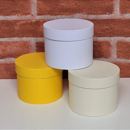 CAIXA REDONDA MINI 10X10cm CARTONADA