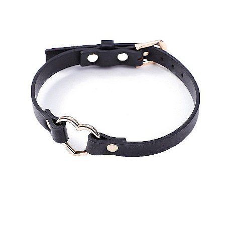 Coleira Bondage com Coração