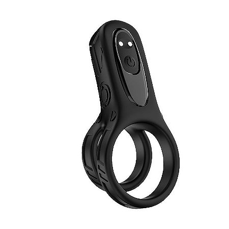 Anel Peniano Duplo com Vibrador - Recarregável