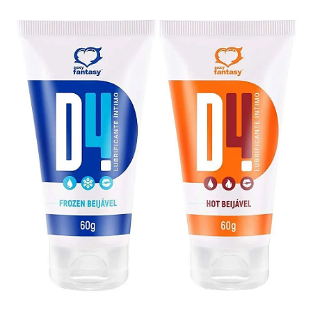 D4 Gel Lubrificante Funcional Beijável – Aquecimento ou Refrescância no Toque