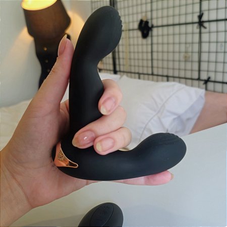 Massageador de Próstata com Controle Remoto – Vibrador Duplo