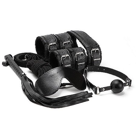 Kit Sado Erótico Completo – Bandage Preto