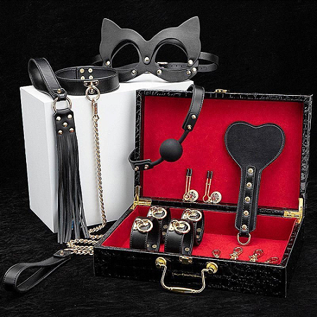 KIT MALETA SADO LUXO PRETO