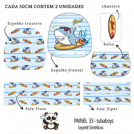 Sintético Dollaro - PAINEL 33 - TUBABOYS (MODELAGEM BAG) (SETEMBRO CRIATIVO)