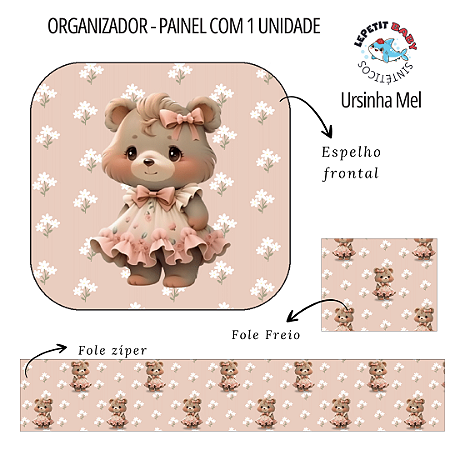 Sintético Dollaro - PAINEL ORGANIZADOR - URSINHA MEL
