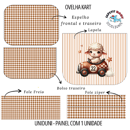 Sintético Dollaro - PAINEL UNIDUNI - OVELHA KART