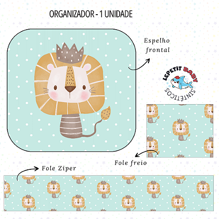 Sintético Dollaro - PAINEL ORGANIZADOR - LEÃO CUTE