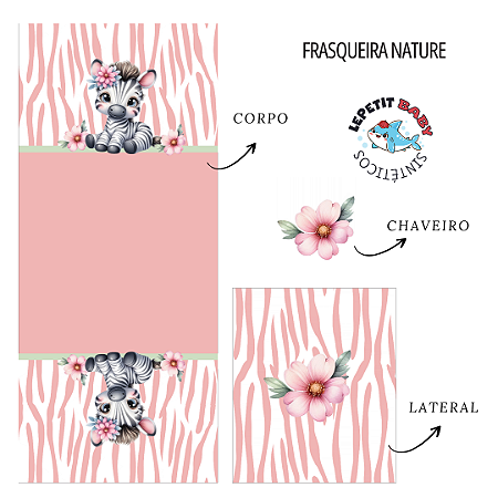 Sintético Dollaro - PAINEL FRASQUEIRA NATURE - ZEBRA MENINO