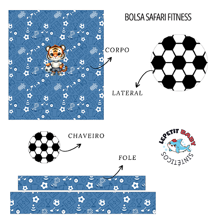 Sintético Dollaro - PAINEL BOLSA ESPORTE  - TIGRE FUTEBOL