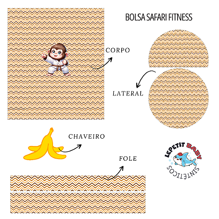 Sintético Dollaro - PAINEL BOLSA ESPORTE - MACACO LUTAS