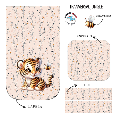 Sintético Dollaro - PAINEL TRANSVERSAL JUNGLE NALA