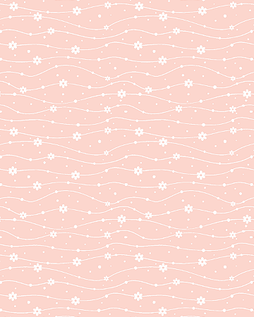 Sintetico Dollaro - FLOWERS - CORDÃO DE MARGARIDAS (FUNDO ROSA)