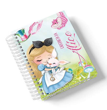 Caderneta de Saúde Alice no Pais das Maravilhas (Personalize com o nome)