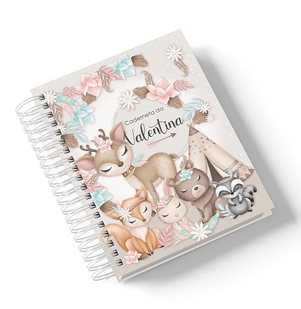 Caderneta de Saúde Bosque Animais (Personalize com o nome)