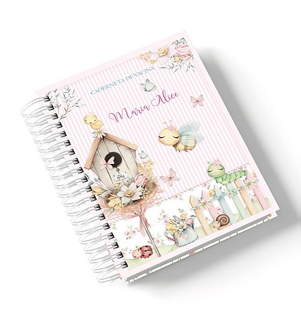 Caderneta de Saúde Casa de Pássaros (Personalize com o nome)