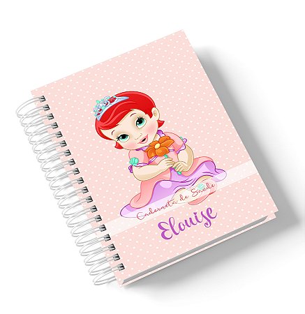 Caderneta de Saúde Princesa Jasmim (Personalize com o nome)