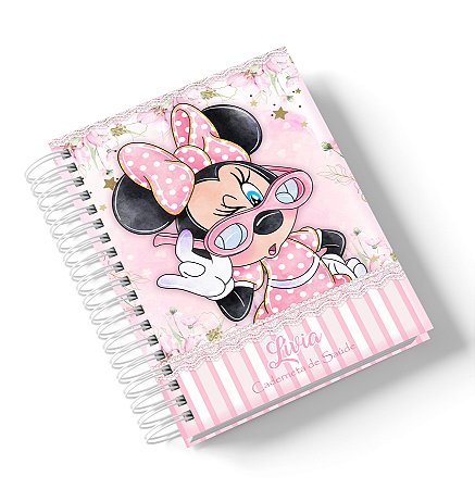 Caderneta de Saúde Minnie Estilosa (Personalize com o nome)