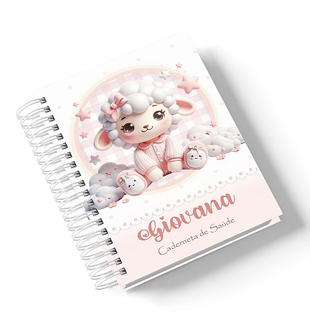 Caderneta de Saúde Ovelha de Pijama (Personalize com o nome)
