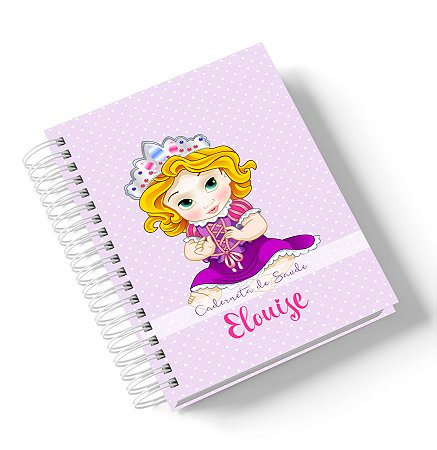 Caderneta de Saúde Rapunzel (Personalize com o nome)