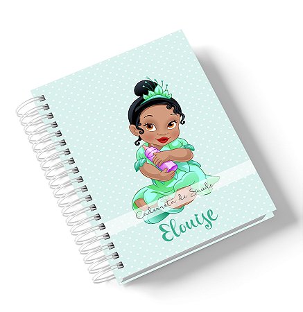 Caderneta de Saúde Tiana Princesa Disney (Personalize com o nome)