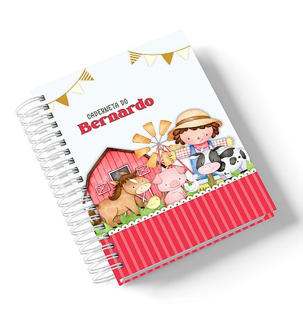 Caderneta de Saúde Fazendinha (Personalize com o nome)