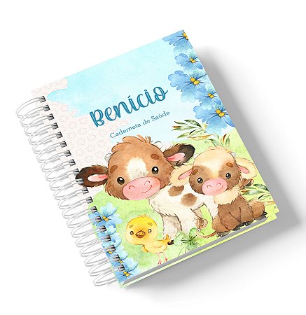 Caderneta de Saúde Fazendinha Cute (Personalize com o nome)