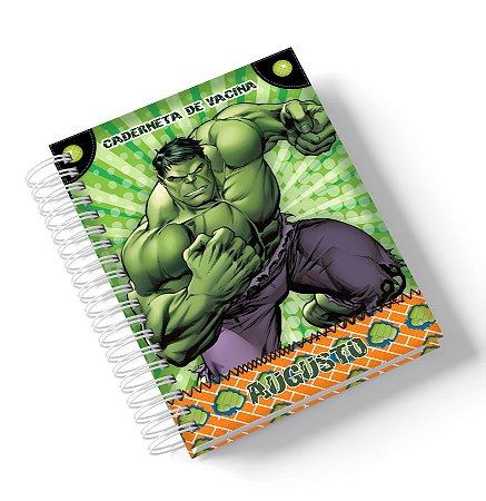 Caderneta de Saúde Hulk (Personalize com o nome)