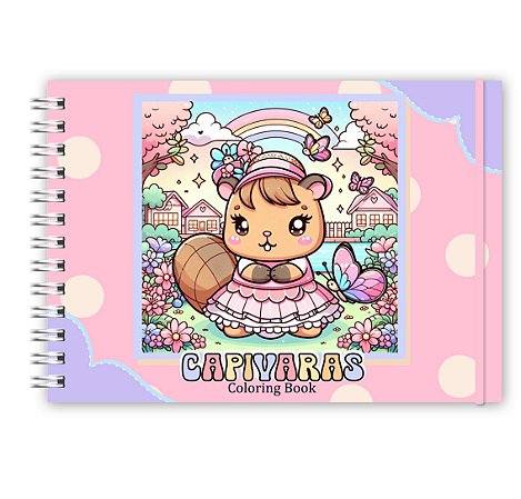 Livro de Colorir Capivara (Personalize com o nome)