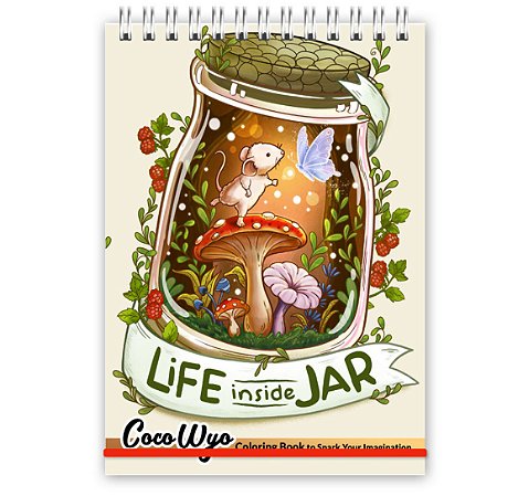 Livro de Colorir Life Inside Jar (Personalize com nome)