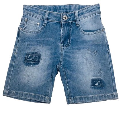 Bermuda Jeans Infantil Menino Kiki