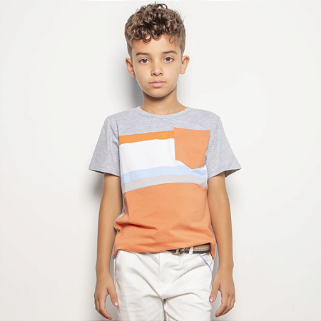 Camiseta Infantil Menino Bolso