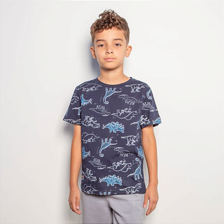 Camiseta Infantil Dinossauros Kiki