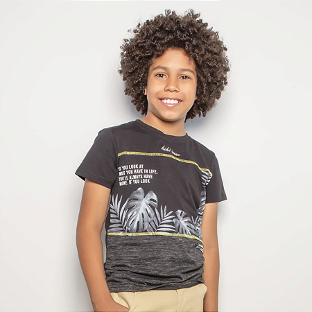 Camiseta Juvenil Menino Kiki Tropical