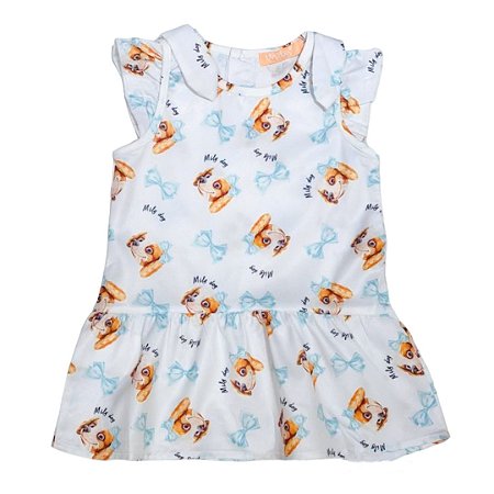 Vestido Infantil Menina Mily Cachorrinhos