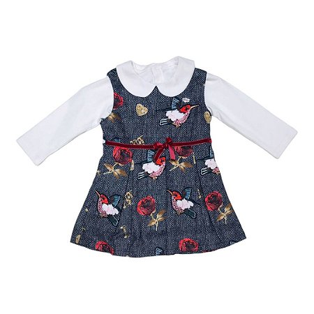 Vestido Infantil Menina Beija Flor Mily