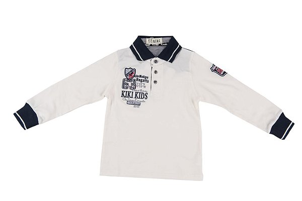 Polo Infantil Menino Manga Longa Kiki