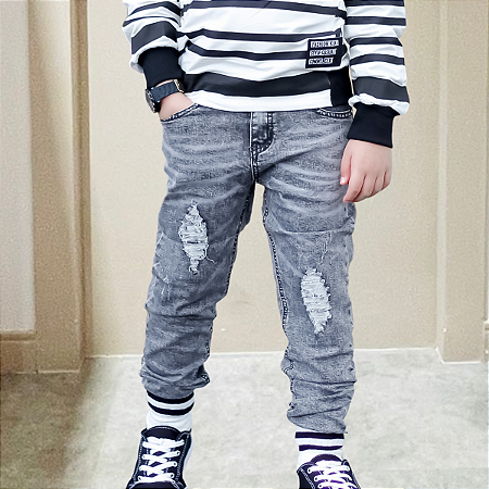 Calça Jeans Infantil Menino Kiki