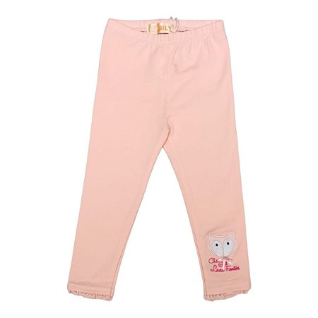 Calça Legging Infantil Menina Coruja