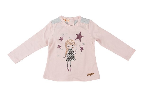 Camiseta Estrela Infantil Menina