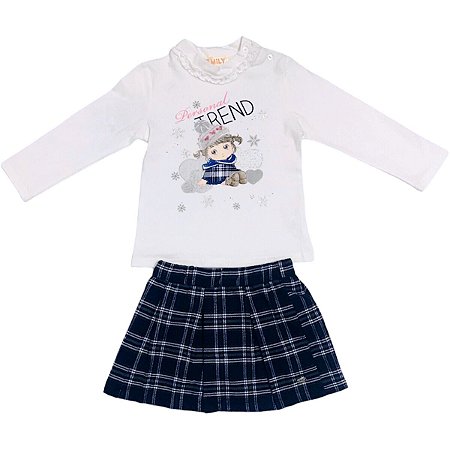 Conjunto Infantil Menina Saia