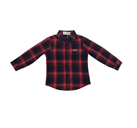 Camisa Flanela Menino Infantil Xadrez