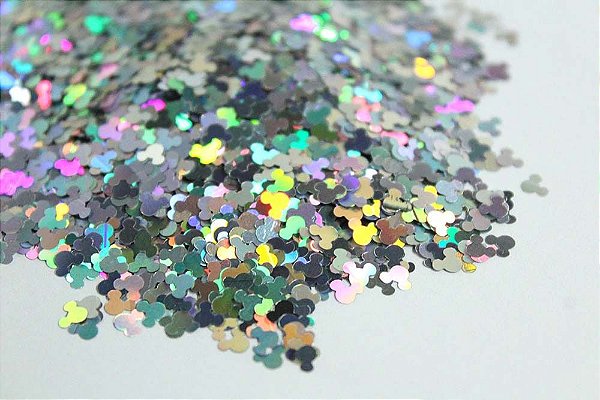 Glitter Mickey Prata - 5g