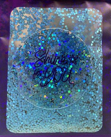 Glitter Mini Hexágono Azul - 7g