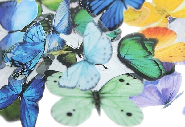 Kit Adesivos Borboletas - 20 Unidades