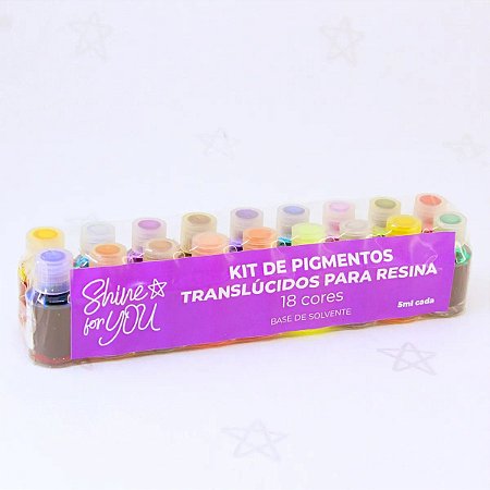 Kit de Pigmentos Líquidos - 18 Cores