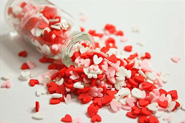 Mini Decoraçōes - Coraçōes - 10g