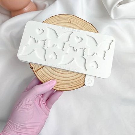 Molde Borboletinhas da Gê Sem Furo 4cm x 3cm
