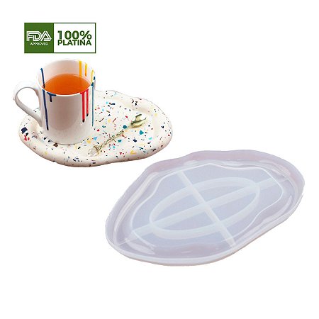 Molde de Silicone - Bandeja Geodo Formato 2