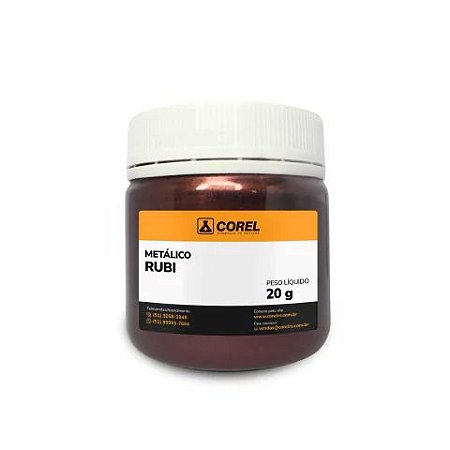 Pigmento Metálico Rubi em Pó - 20g