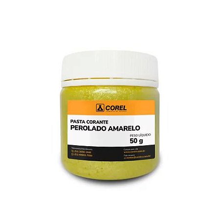 Pigmento Perolado Amarelo em Pasta - 50g